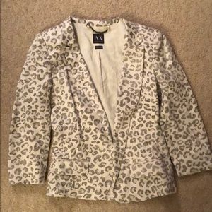 Cheetah print blazer